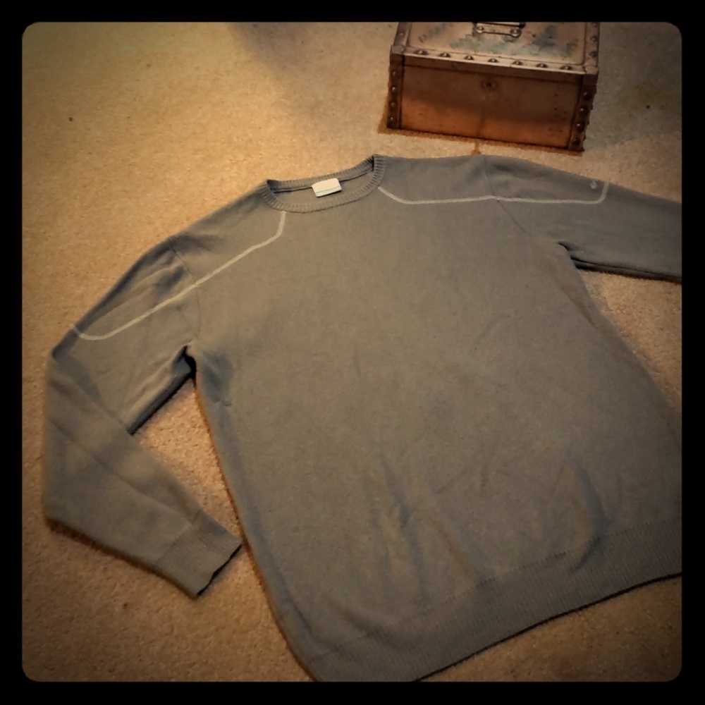 Large Columbia cotton wool blend sweater for men